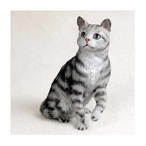  Silver Tabby Cat Figurine