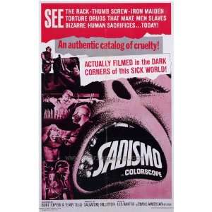    Sadismo Poster Movie 27x40 Terry Telli Burt Topper