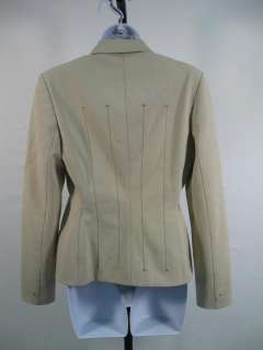 PRADA Cream Techno Micro Camisole Jacket Coat Set 42  