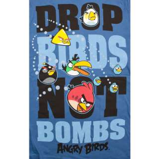Drop Birds Not Bombs Angry Birds Womens T Shirt  
