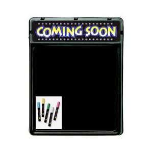 Coming Soon II Write On Neon Blackboard 20 x 24
