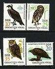 BIRDS OF PREY, MNH 1982, GDR DDR