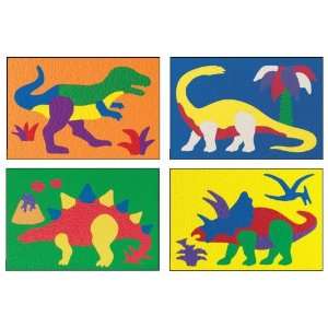  Lauri Crepe Rubber Dinosaur Puzzles   8 1/4 x 11 1/2 