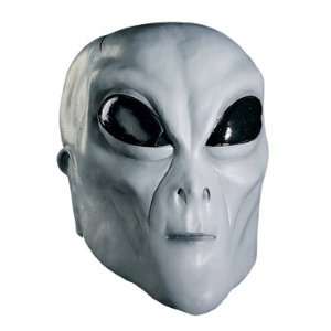 Grey Alien Latex Costume Mask