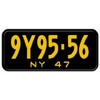  1947 NEW YORK STATE PLATE  EMBOSSED WITH YOUR CUSTOM 