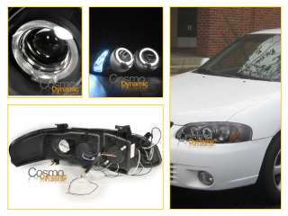   on a pair of Dual Halo LED Projector Headlights ( black ) for
