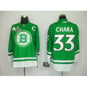  Zdeno Chara #33 NHL Boston Bruins Green Hockey Jersey Sz54 
