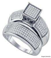 diamond bridal engagement wedding band set .63 carat. ring  