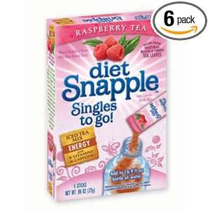 Snapple Diet Singles To Go Tea, Raspberry, 8 Count (Pack of 6)  
