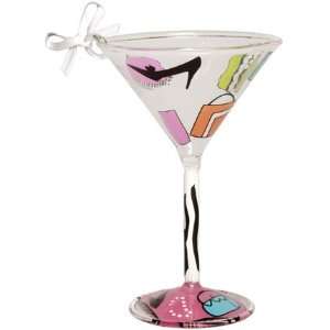 Shopaholic Too Mini tini Martini Glass Ornament by Lolita  