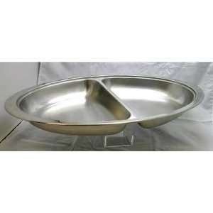  Chafer Food Pan, Oval, 2 Division, For Dc 3 (10 Pieces 