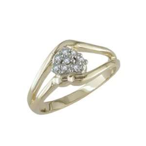  Falysia   size 6.00 14K Gold Diamond Ring Jewelry