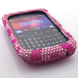   Zebra Diamond Bling Hard Case Cover For Blackberry Curve 9360 Apollo