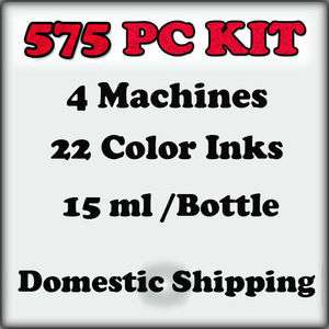 Complete Pro Tattoo Machine Kit 4 Gun 22 Ink Needle Set  