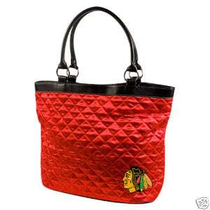 CHICAGO BLACKHAWKS LITTLEARTH QUILTED TOTE PURSE BAG  