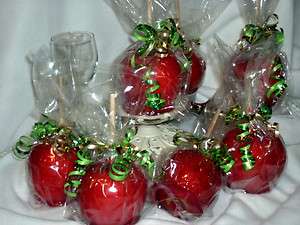 CANDY APPLES Simply Tasteful 6 Delicious Granny Smith or Red Apples 