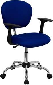   Mesh Mid Back Office Computer Task Chair with Arms and Chrome Base
