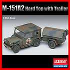 M151A2 Hard Top with Trailer 1/35 /Academy/Model​/Kit/Army/Jeep 