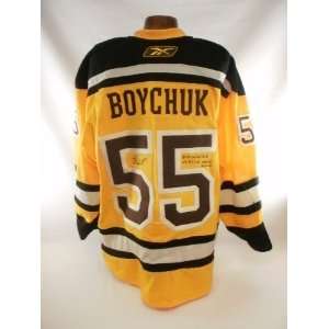  Johnny Boychuk Boston Bruins W Classic game worn jersey 
