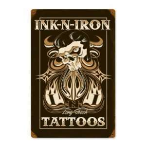  Ink N Iron Festival Metal Sign Long Beach Tattoo HotRod 