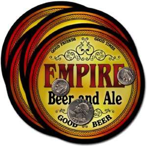  Empire , WI Beer & Ale Coasters   4pk 