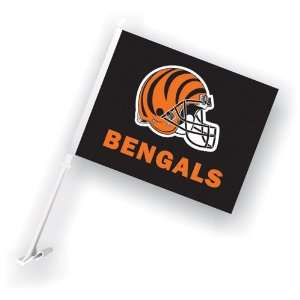   Cincinnati Bengals NFL Car Flag with Wall Brackett 