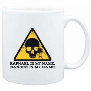  Mug White  Raphael is my name, danger is my game  Male 