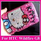 Hello Kitty Bling Crystal Case Cover HTC Wildfire G8 DK