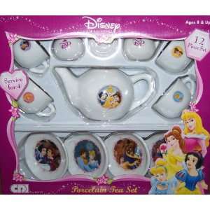  Disney Princess 12pc Porcelain Tea Set Toys & Games