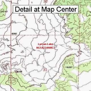  USGS Topographic Quadrangle Map   Lyman Lake, Arizona 