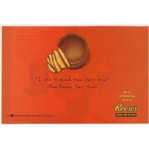  1999 Reeses Peanut Butter Cup Sliced Thin Ron Rosen Deli Man 