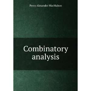  Combinatory analysis Percy Alexander MacMahon Books