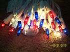 Red, White and Blue light strings, Patriotic, 4th of Ju
