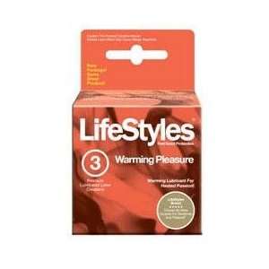   Lifestyles Warming Pleasure 3 Pack   Condoms