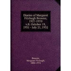   19, 1931   July 21, 1932 Margaret Fitzhugh, 1884 1972 Browne Books