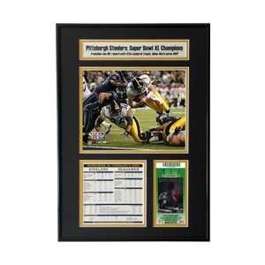  Pittsburgh Steelers Super Bowl XL Ticket Frame Jr   Ben 