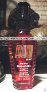 4x PARFUMS de COEUR Bod Man REALLY RIPPED ABS Spray LOT  