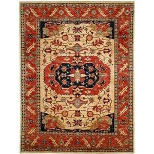  Hri Kandehar Kar03 Ivory/Rust 8 X 10 Area Rug