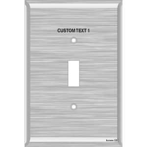   Switch Labels 1 Toggle (stainless steel   oversized)