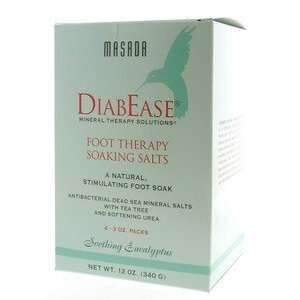  DiabEase Foot Therapy Salt, Soothing Eucalyptus 4 pack, 3 