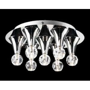  Bria Crystal 13 Wide Ceiling Light Fixture