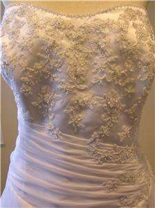NWOT BONNY wedding dress bridal gown WHITE size 28 Plus size  