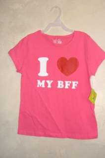 Kids Girl I Love My BFF Best Friend T Shirt Shirt 10 12  