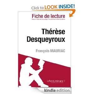 Thérèse Desqueyroux de François Mauriac (Fiche de lecture) (French 