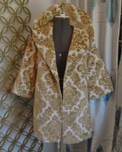   Carpet Chenille Tapestry Swing Coat Mad Men Mint Condition  