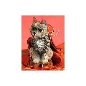  Cairn Terrier Devil Figure   Brindle Toys & Games