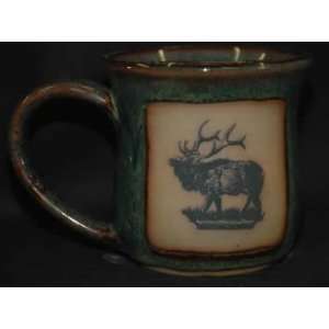Elk Wildlife Mug 14 oz Mug in Sea Mist 2D  Kitchen 