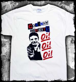 Cockney Rejects   Oi Oi Oi white t shirt   Official   FAST SHIP  