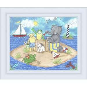  Summer Friends Framed Canvas Reproduction