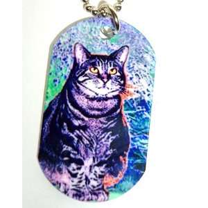  Tabby in Lavender People Tag by Susan Rothschild